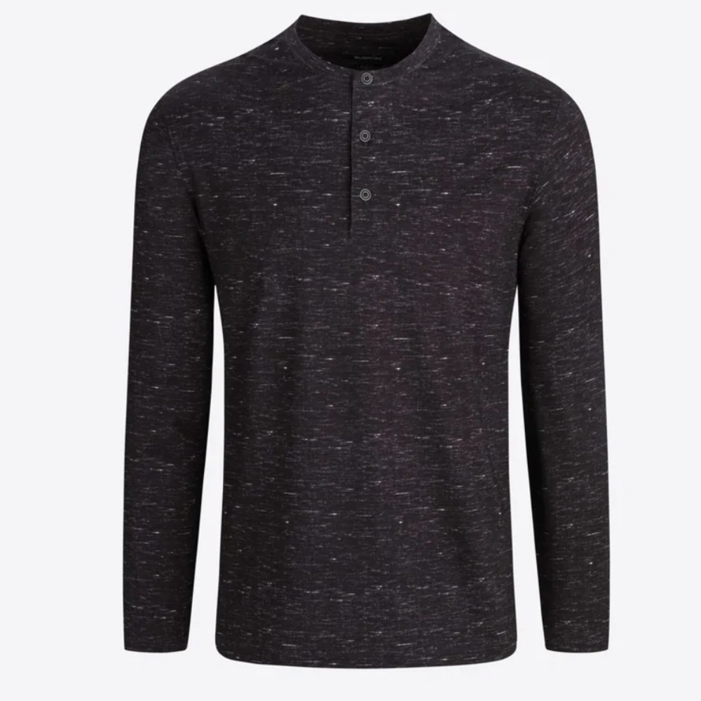 bugatchi Chambray OoohCotton Performance Henley size medium